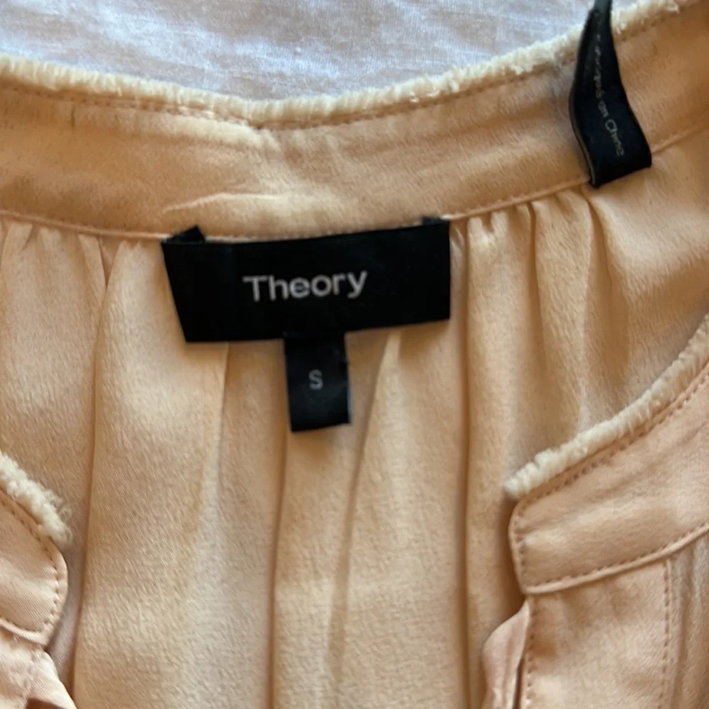 Theory silk pink sleeveless top Small​​​​​​​​ - Picture 3 of 7